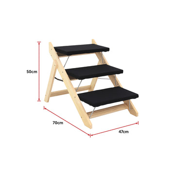 3 Steps Portable Dog Cat Pet Stairs Pet Care Supplies